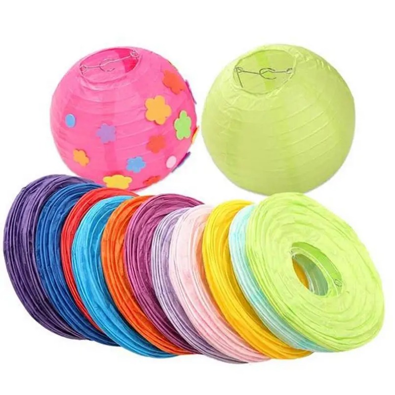 Japanese Lantern Paper - 8'' (20cm) Chinese Paper Lantern Round