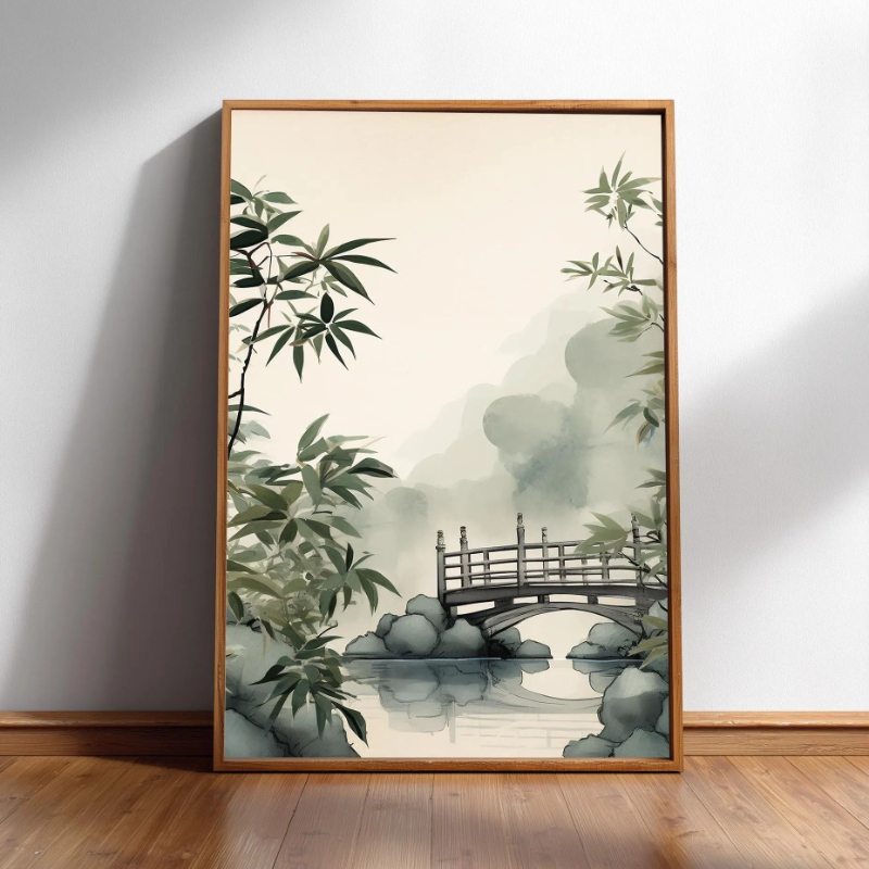 Japandi Wall Art Minimal Botan - Japanese Zen Lifestyle review and price