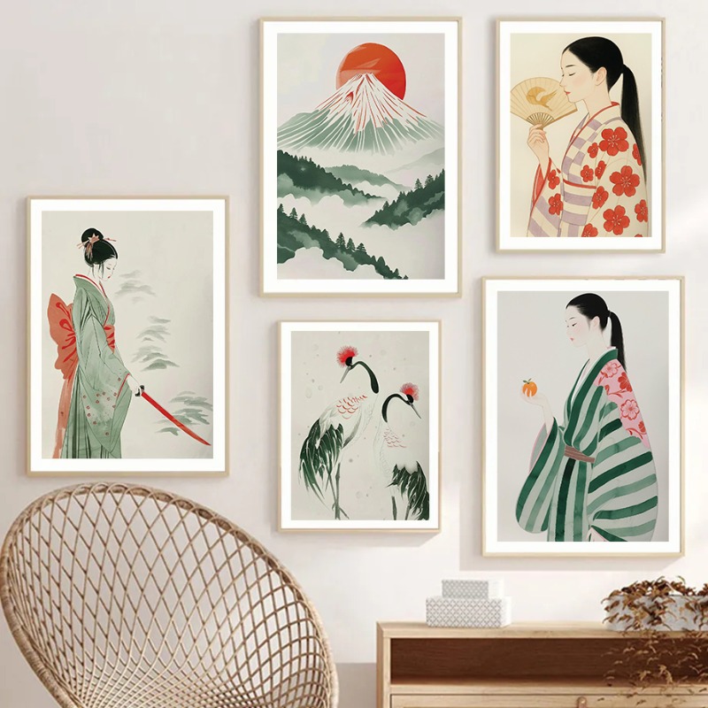Mount Fuji & Crane Japanese Wa - Japanese Zen Lifestyle review and price